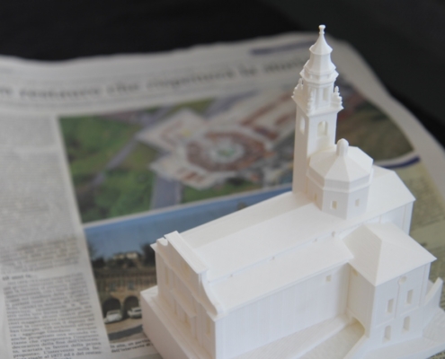 Modellino 3D della Chiesa di Carona